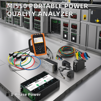 Analyseur de compteur d'énergie électrique Portable Mi550 enregistreur de compteur de puissance Ethernet WiFi multilingue analyseur de qualité de trois puissances