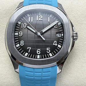 Reloj Mecánico de Lujo, Super Calidad, Resistente al Agua, 40mm, Fábrica DDF, Movimiento ETA 330, Grosor 8.3mm, Correa Azul PP - Product Image 1