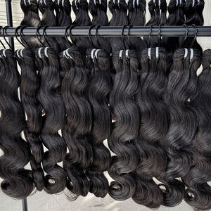 Extensiones de Cabello Humano Ondulado Natural Negro Suave con Doble Trama, Voluminosas y Gruesas para Salones y Proveedores de Cabello - Product Image 6