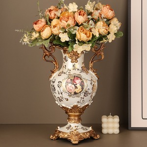 Factory direct sales Ceramic Decor <b>Vase</b><br/>new Design Decorations Hand-made <b>Vase</b><br/>ceramics Alloy Lid <b>Vase</b><br/>china Porcelain - Product Image 4