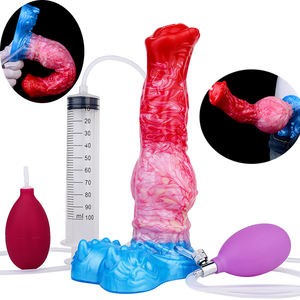 Monster Fantasy Dildo gonflable en forme de chien pour femmes et hommes, Ovipositor, Grand dildo éjaculateur, Plug anal en forme de pénis, Sex toy <span class=keywords><strong>gay</strong></span> à <span class=keywords><strong>ventouse</strong></span> - Product Image 2