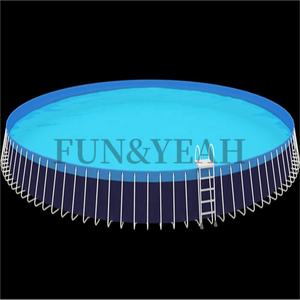 สระน้ำพีวีซีแบบสไลด์ขนาดเล็กบ่อเลี้ยงปลาทำจากวัสดุ PVC แบบหนา - Product Image 4