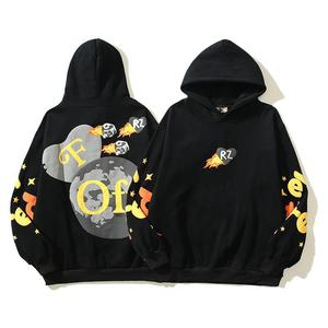En stock – Sweat à capuche homme 100 % polyester coupe classique streetwear avec logo – Prêt à l'emploi pour l'hiver - Product Image 2