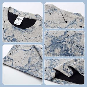 Camiseta Casual de Manga Corta para Hombre, 100% Algodón, Estampado Digital, Cuello Redondo Transpirable, Camiseta Básica - Product Image 5