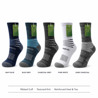 Chaussettes en bambou tricotées mi-mollet pour le printemps, 5 couleurs, respirantes, décontractées, avec talon et bout renforcés, bord-côte, personnalisables, vente en gros