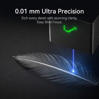 Máquina de Grabado y Corte Láser de Escritorio 20W 400x380mm, con Bluetooth y App, para Grabar Azulejos/Cerámica/Silicona, para Creación de Letreros