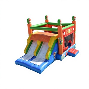 <span class=keywords><strong>Château</strong></span> <span class=keywords><strong>gonflable</strong></span> rouge pour enfants - Fabriqué en PVC - Trampoline pour enfants, un <span class=keywords><strong>grand</strong></span> <span class=keywords><strong>château</strong></span> <span class=keywords><strong>gonflable</strong></span> amusant pour jouer. - Product Image 2