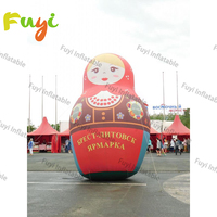 Poupées Matryoshka gonflables, modèle russe avec motifs colorés pour la décoration