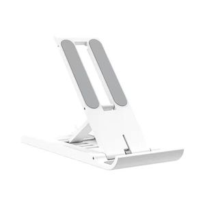 Phone <b>Stand</b> For Desk Portable Lazy Person <b>Stand</b> With Adjustable Angle For Apple <b>IPhone</b> White Black Pink Green ABS Material - Product Image 4