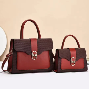 Ensemble 2 en 1 de sacs à main en cuir pour femmes, sac fourre-tout en cuir PU imperméable, sac à bandoulière pour femme - Product Image 4