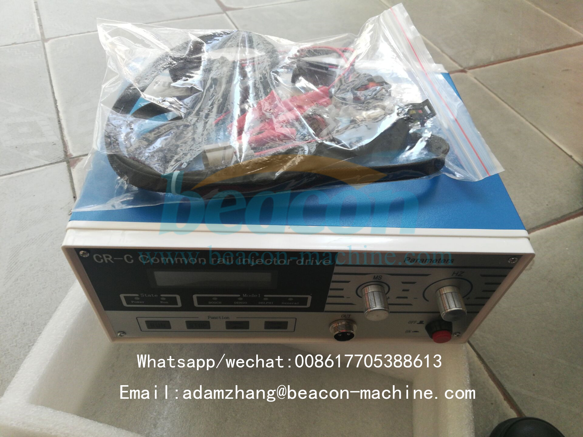 Diesel combustible común carril inyector tester/simulador de CR-C