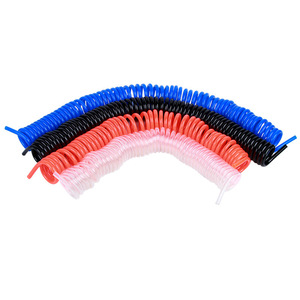 สายลมแบบขด Chkl Coil Pneumatic Spring Tube ทนแรงดันสูง สายลมพลาสติกแบบยืดหดได้สำหรับปืนลม - Product Image 1