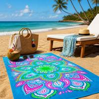 Personalized Printing Custom Towels Large Polyester Sand Free Quick Dry Beach Towels