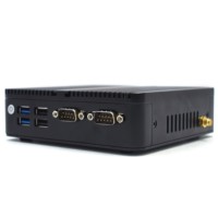 Mini PC Industrial sin Ventilador J5005, 2xRS232 DB9 COM, 2xGigabit Ethernet, DDR4 32GB, M.2 NVMe, SATA HDD, Computadora Integrada para Automatización