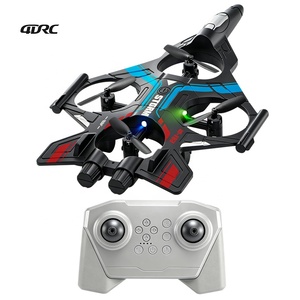 Avion RC en plastique <span class=keywords><strong>pas</strong></span> cher 4DRC V62, décollage manuel, retournement en un clic, 2,4 GHz, jouets d'avion télécommandés avec lumières LED - Product Image 1