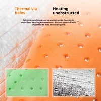 Nouvelle Offre : Sous-couche Moderne Anti-humidité Écologique Orange IXPE Perforée en Feuille d'Aluminium Finition Mate pour Salle de Bain d'Hôtel