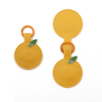 Leuke magnetische zonnebrilhouder van PU-leer, anti-verloren brilclip voor dameshandtas