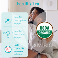 Thé personnalisé pour l'équilibre hormonal biologique, soutient l'ovulation et la conception, thé pour la fertilité des femmes