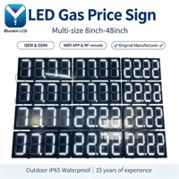 Letrero Digital LED para Exteriores para Mostrar el Precio de Combustible en Gasolineras
