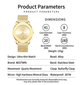 VVS Tluxury <span class=keywords><strong>Reloj</strong></span> Hombre Cuarzo Minimalista Lujo Ligero Analógico Resistente Agua OEM ODM Low MOQ - Product Image 5