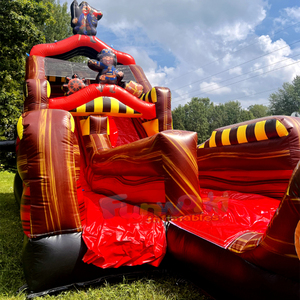Outdoor party jumpers commercial bouncy castle combo bouncer jump <b>house</b> <b>inflatable</b> pirate ship slide for kids - Product Image 4