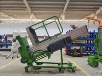 Plateforme élévatrice industrielle hydraulique en alliage d'aluminium de 16 m pour l'entretien des plafonds d'atelier, capacité de levage de 100 kg
