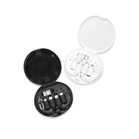Adaptateur de charge multifonctionnel Taipuxi, boîte de rangement, chargeur 6 en 1, multiport USB Type C, câble de charge rapide 60W, kit de câbles de données pour les voyages