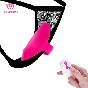 SacKnove Vibrateur de culotte sans fil portable pour femmes avec télécommande Jouet sexuel suceur de balle Culotte vibrante pour couples