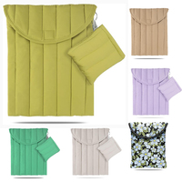 Housse de protection pour ordinateur portable sur mesure housse imperméable en nylon pour ordinateur portable doublure en peluche rembourrée gonflée étui pour ordinateur tablette