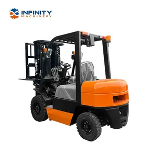 Mesin Forklift Diesel mesin kuat 3 Ton 5 Ton Forklift roda empat tak terbatas dengan mesin opsional