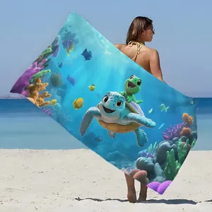 Wholesale Factory Price Super Comfortable Durable Premium Pure Cotton <b>Beach</b> <b>Towel</b> with <b>Pocket</b> - Product Image 1