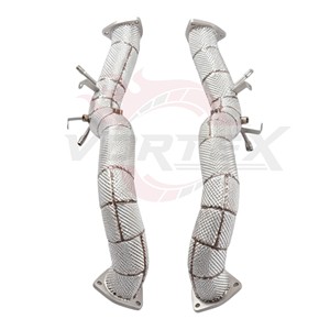 ท่อลงสแตนเลส Vortex สำหรับ Porsche 718 Cayman GT4 RS 4.0L พร้อมแผ่นกันความร้อนแบบอัพเกรดสำหรับเทอร์โบสมรรถนะสูง - Product Image 6