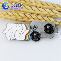 Fabricant chinois de badges personnalisés en métal émaillé, forme sur mesure, impression typographique, marque Zbw