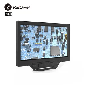 Kailiwei กล้องจุลทรรศน์ดิจิทัล1080P,กล้อง HD สเตอริโอ16MP หน้าจอ LCD WIFI 7นิ้วรองรับ HDMI