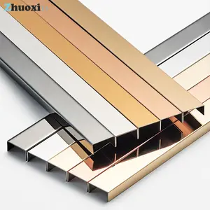 Decorative Metal Wall Trim Stainless Steel Decorative U Shaped Tile Trim For Wall Decoration