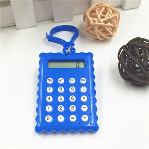 Calculadora em Forma de biscoito biscoito Bonito Calculadora Chaveiro presente da promoção 8 digital calculadora de tamanho mini