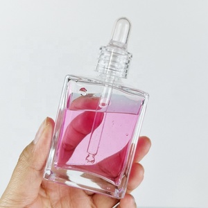 Botellas de Vidrio Cuadradas de 30ml, 50ml y 100ml para Cuidado de la Piel y Cabello, con Gotero, para Suero Cosmético, con Estampado Dorado y Serigrafía - Product Image 5