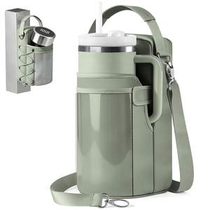 Pochette de téléphone à bandoulière en PU imperméable avec logo personnalisé, fermeture éclair robuste, aimant puissant, porte-bouteille d'eau pour le sport et la remise en forme, sac de sport magnétique - Product Image 1