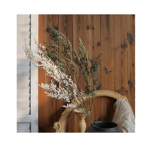 Herbe artificielle Jinxi, verte, violette, jaune, en plastique, pour la décoration de mariage et de la maison - Product Image 4
