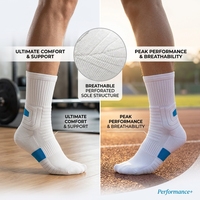 Chaussettes de compression antidérapantes pour hommes, femmes et jeunes, respirantes, absorbant la transpiration, chaussettes de sport personnalisées avec logo par sublimation, chaussettes de basketball