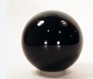 100毫米直径实心黑色亚克力魔术球Lucite接触杂耍球球装饰品