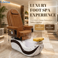 Fauteuil de pédicure moderne, spa pour les pieds, fauteuil de massage pour salon de manucure