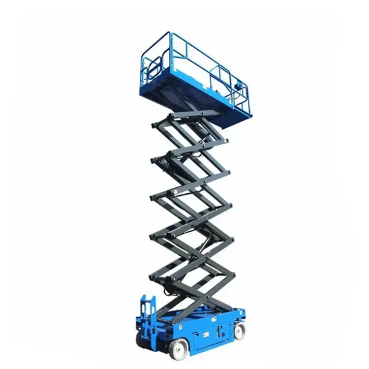 Xuất khẩu thang máy cắt kéo sang nước ngoài thang máy cắt kéo giàn giáo chiều rộng 1-2 mét nền Nâng thủy lực