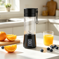 Multifunctionele fruitsapmixer 380ml USB draagbare blender, eenvoudig te bedienen, sinaasappelsapmachine of voor dagelijkse smoothies