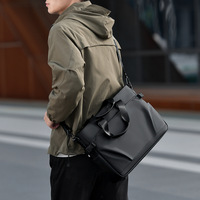 Nouvelle Sacoche Homme Tendance en PU Souple Grande Capacité Ultra Légère Imperméable pour Ordinateur Portable, Idéale pour Affaires et Loisirs