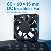 6015 6cm DC 5V 12V 24V DC Axiallüfter 60x60x15mm Luftstrom Kugellager Kunststoff-Kühllüfter für Graviermaschinen-Spindel