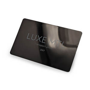 بطاقة عضوية وبطاقة هدايا فاخرة من المعدن والفولاذ المقاوم للصدأ، بتصميم مصقول ذهبي بلمسة مرآة ونقش بالليزر، تصلح كبطاقة أعمال - Product Image 6