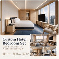 Ensemble de mobilier de chambre d'hôtel 5 étoiles sur mesure en gros – Solution FF&E moderne et luxueuse pour l'hôtellerie – Projets directement du fabricant