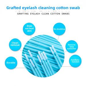 Petite taille 100 pièces jetable Long coton-tige <span class=keywords><strong>bouteille</strong></span> cils greffage tatouage nettoyage écouvillons Perm cils plantation lavage bâtons - Product Image 2