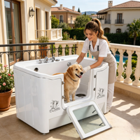 Baignoire spa pour chien luxueuse, spacieuse, en acrylique, avec hydro-massage